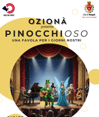 Monopoli, Ozionà presenta “PinocchiOSO” tra musica e denuncia